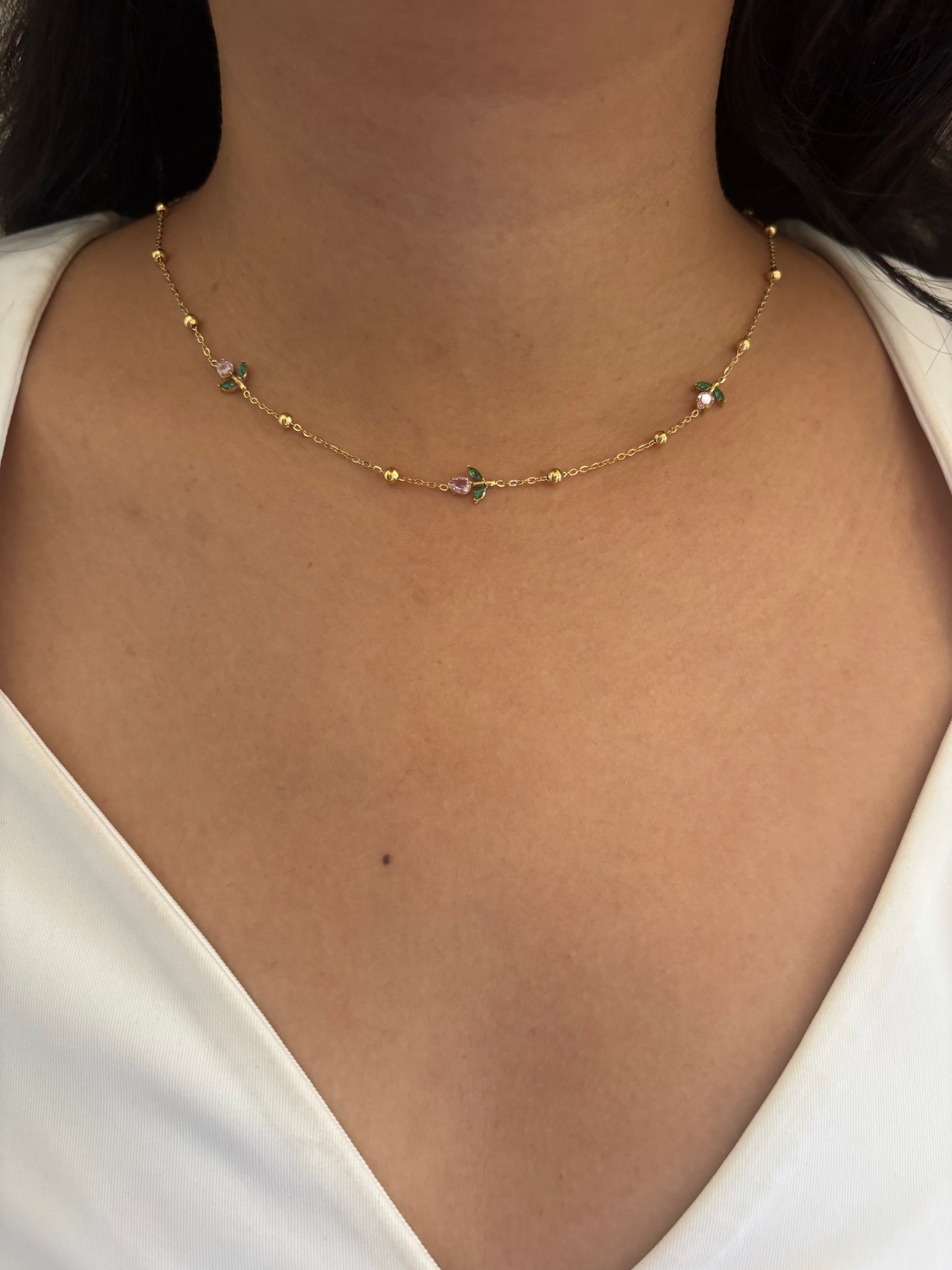 Tulip Pink Necklace