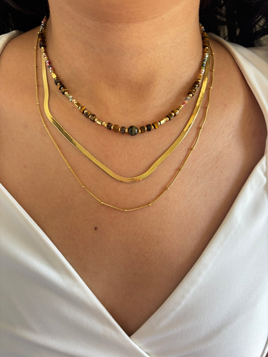 Earthy-Muse Stack Necklace