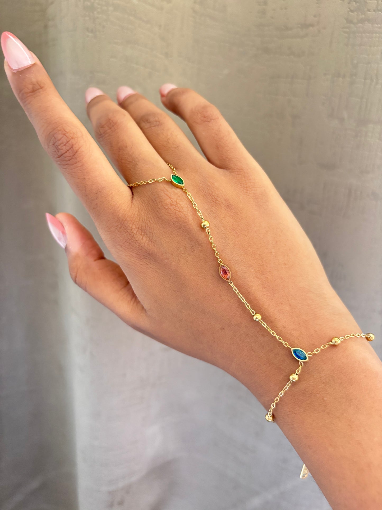 Marquise Color Hand Chain