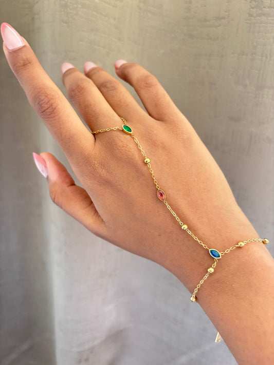 Marquise Color Hand Chain
