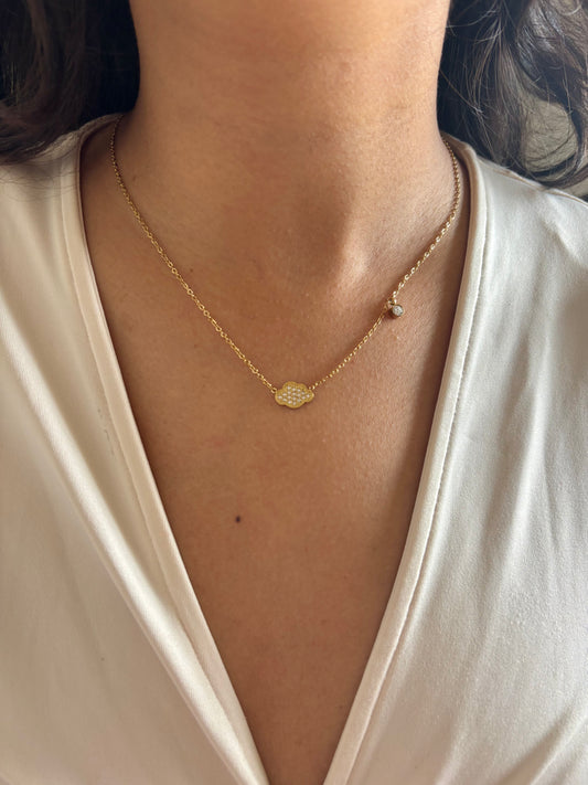 Sterling Cloud Necklace