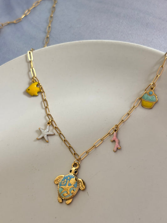 Coral Cove Charm Necklace