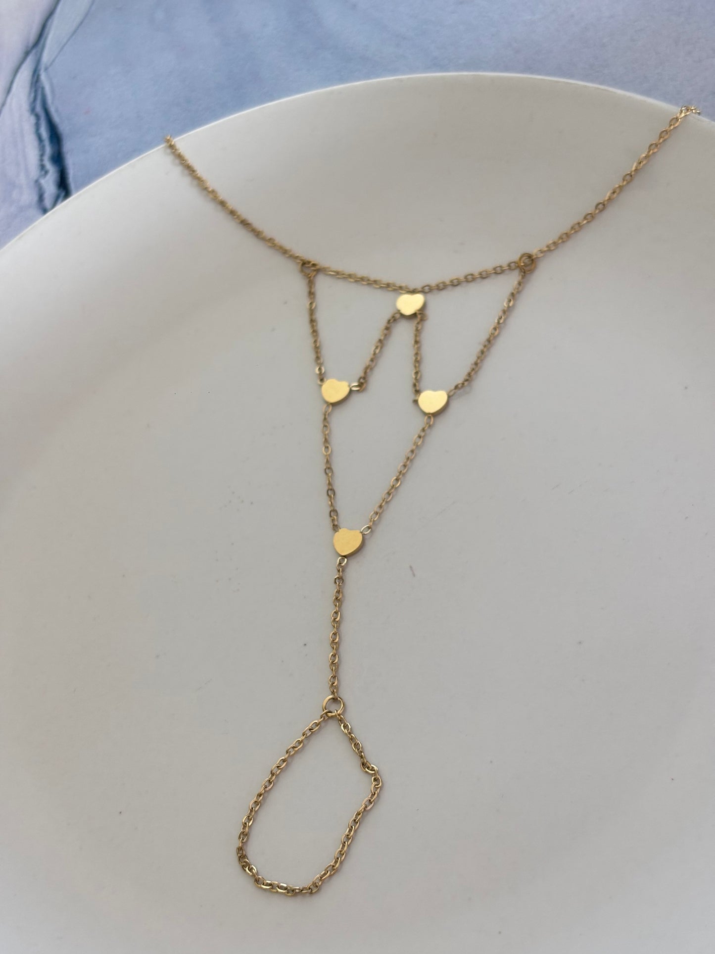 Heart Maze Hand Chain