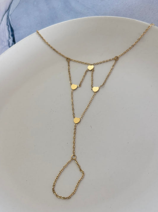 Heart Maze Hand Chain