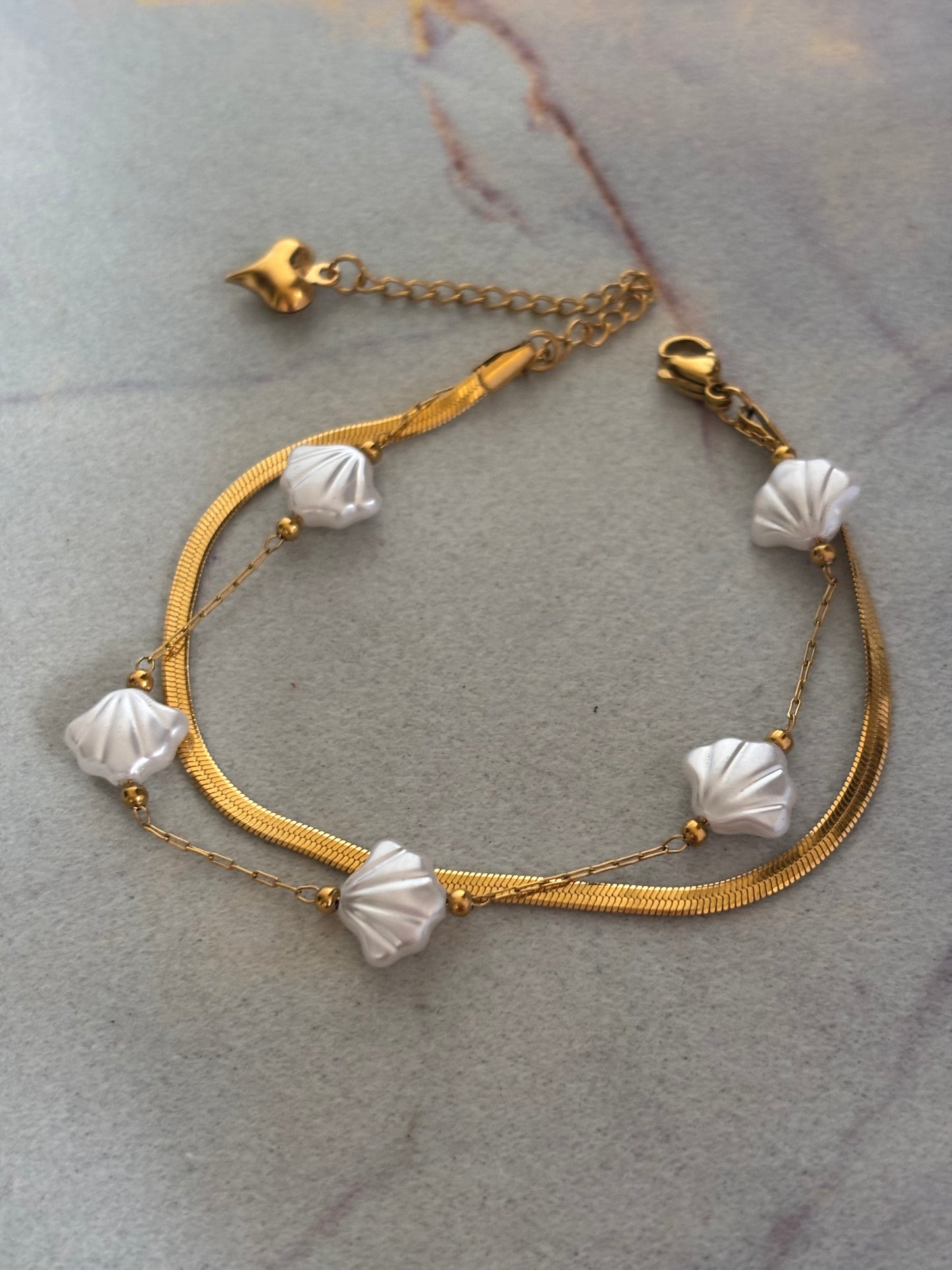 Shell Layered Bracelet