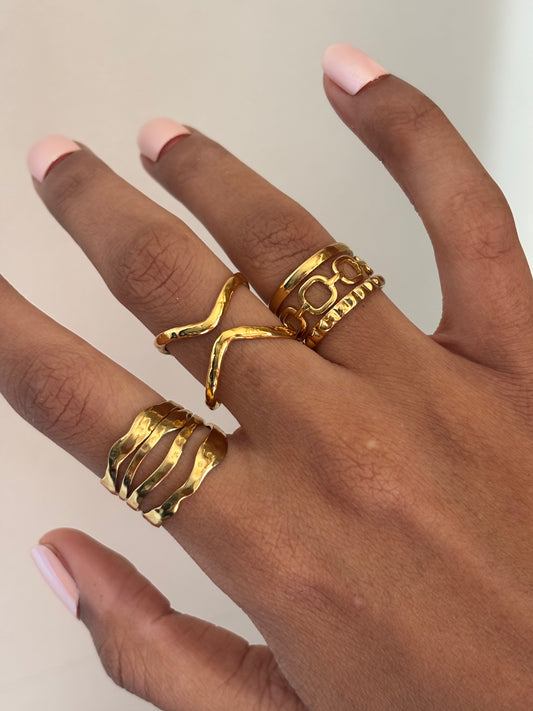 Ring Stack-4 Adjustable Stainless Steel