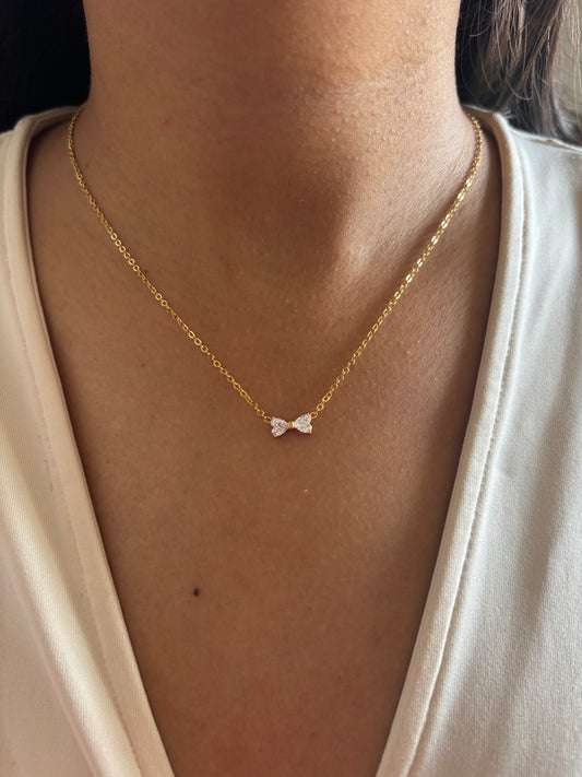 Dainty Bow Necklace