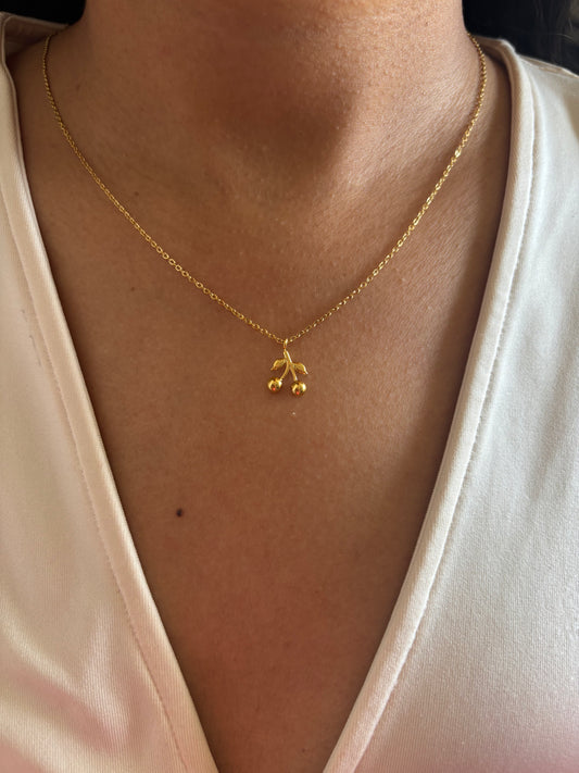 Dainty Cherry Necklace