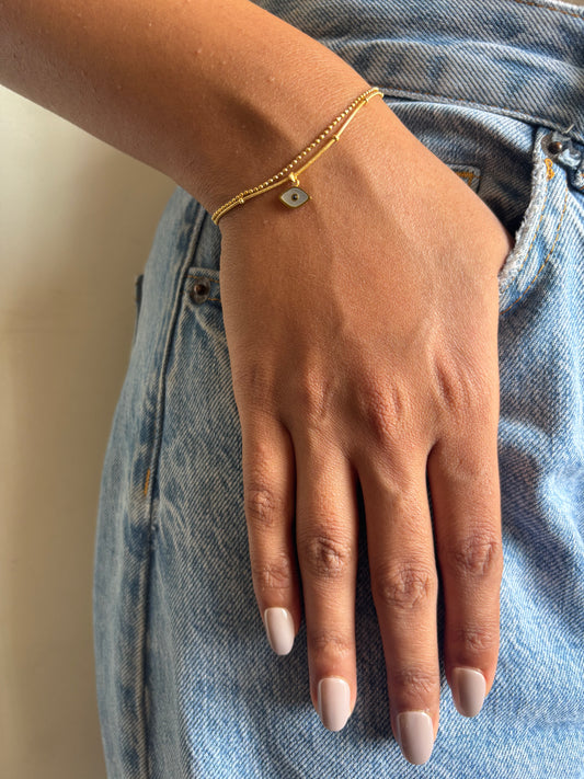 Luna dainty Evil-Eye Bracelet