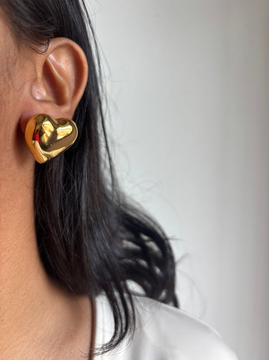 Bold Heart Studs