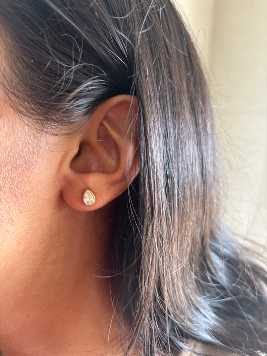 Pear Drop studs