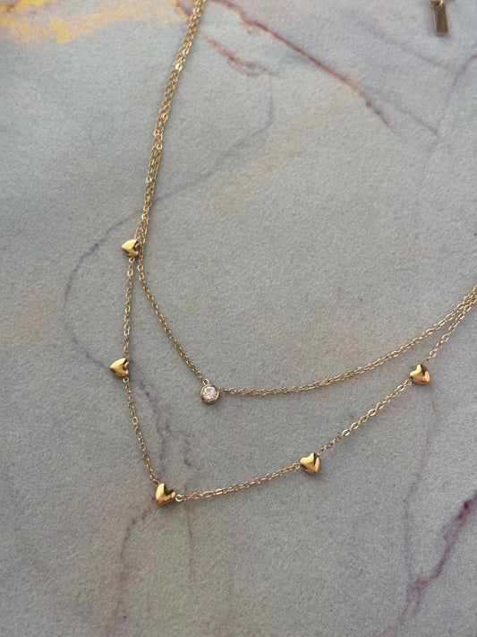 Minimal Luxe Mini Heart Necklace