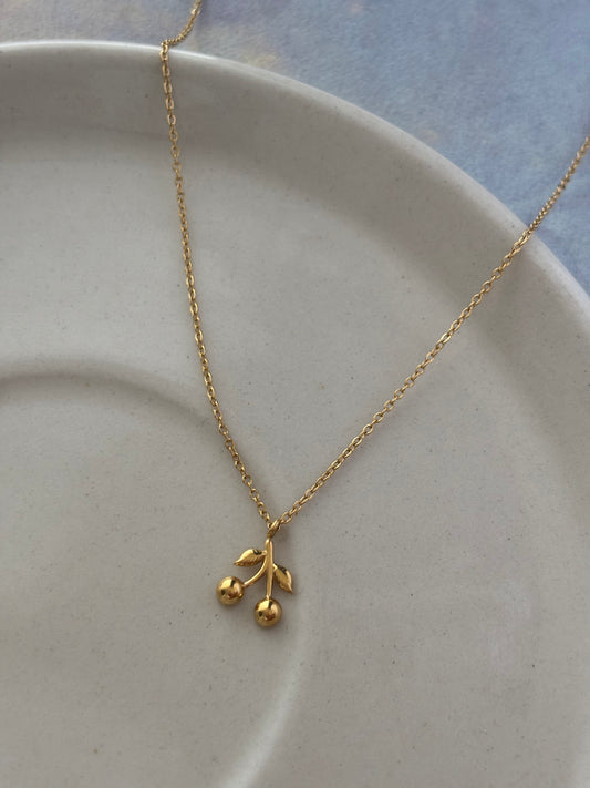 Dainty Cherry Necklace