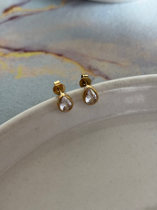 Pear Drop studs