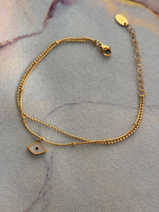 Luna dainty Evil-Eye Bracelet