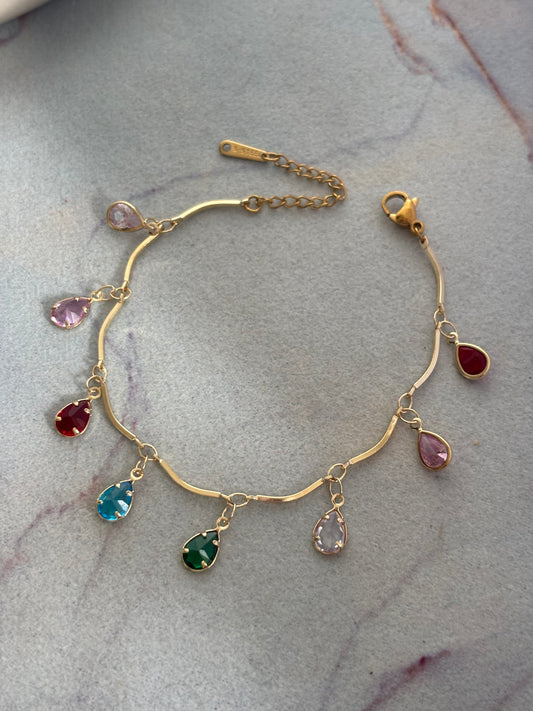 Raindrop Multi-color Bracelet