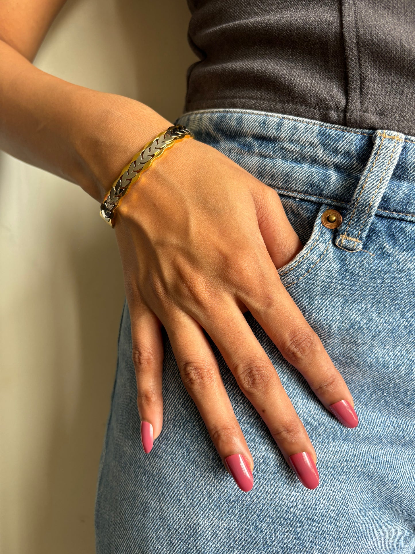 Tiara Dual Tone Bracelet