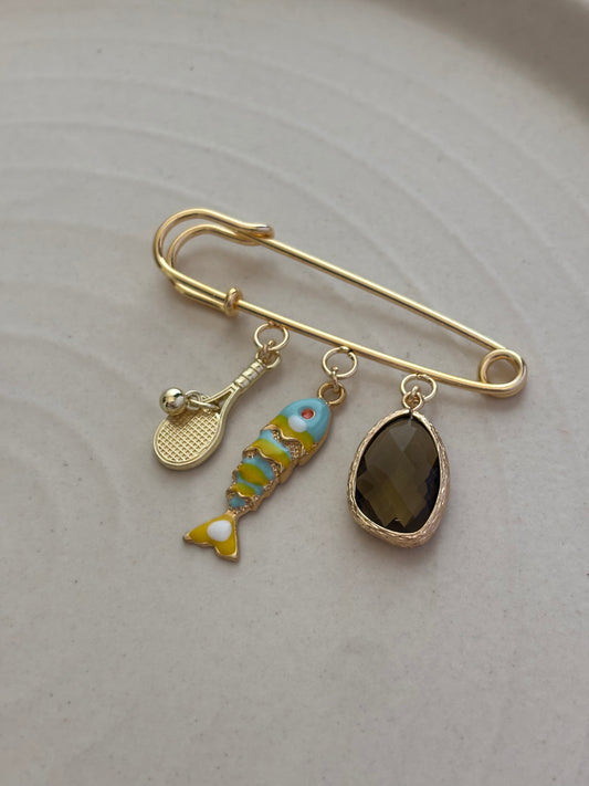Something's Fishy Pin Brooch
