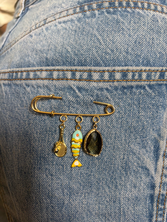 Something's Fishy Pin Brooch