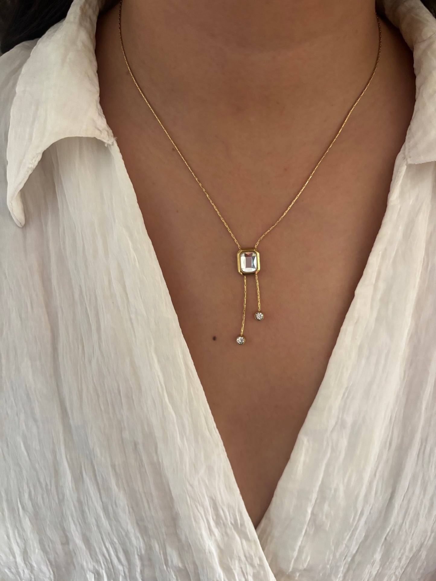 Emily Clear Crystal Necklace