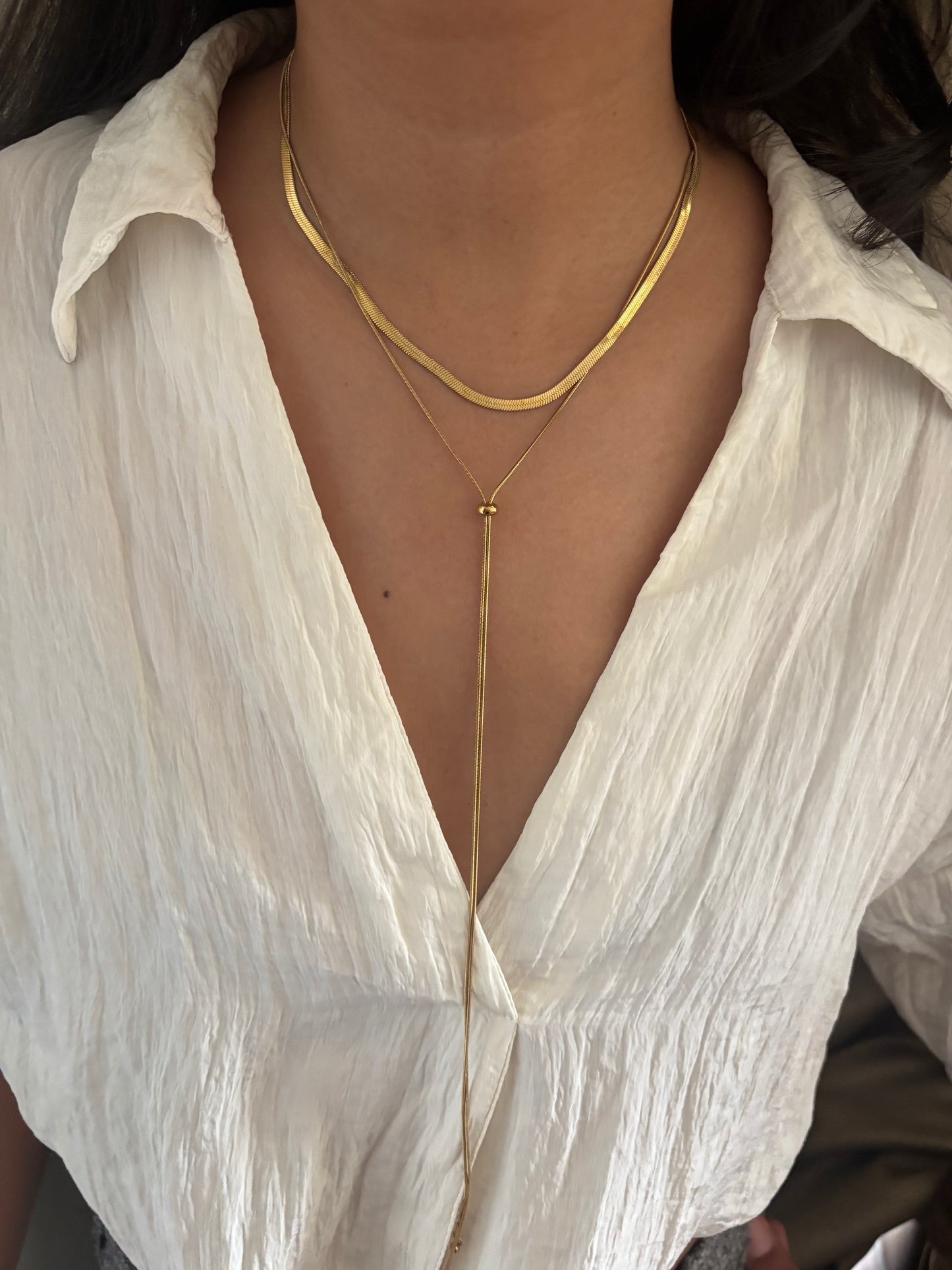 Layered Pull up Necklace