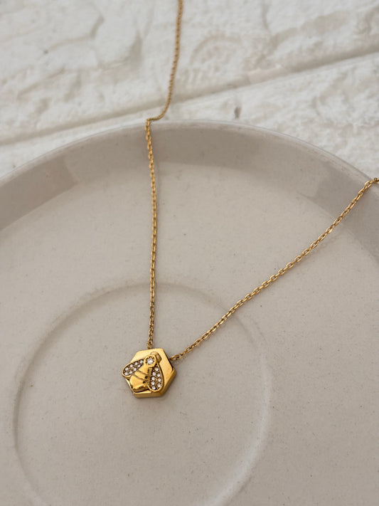 Studded Bee Necklace