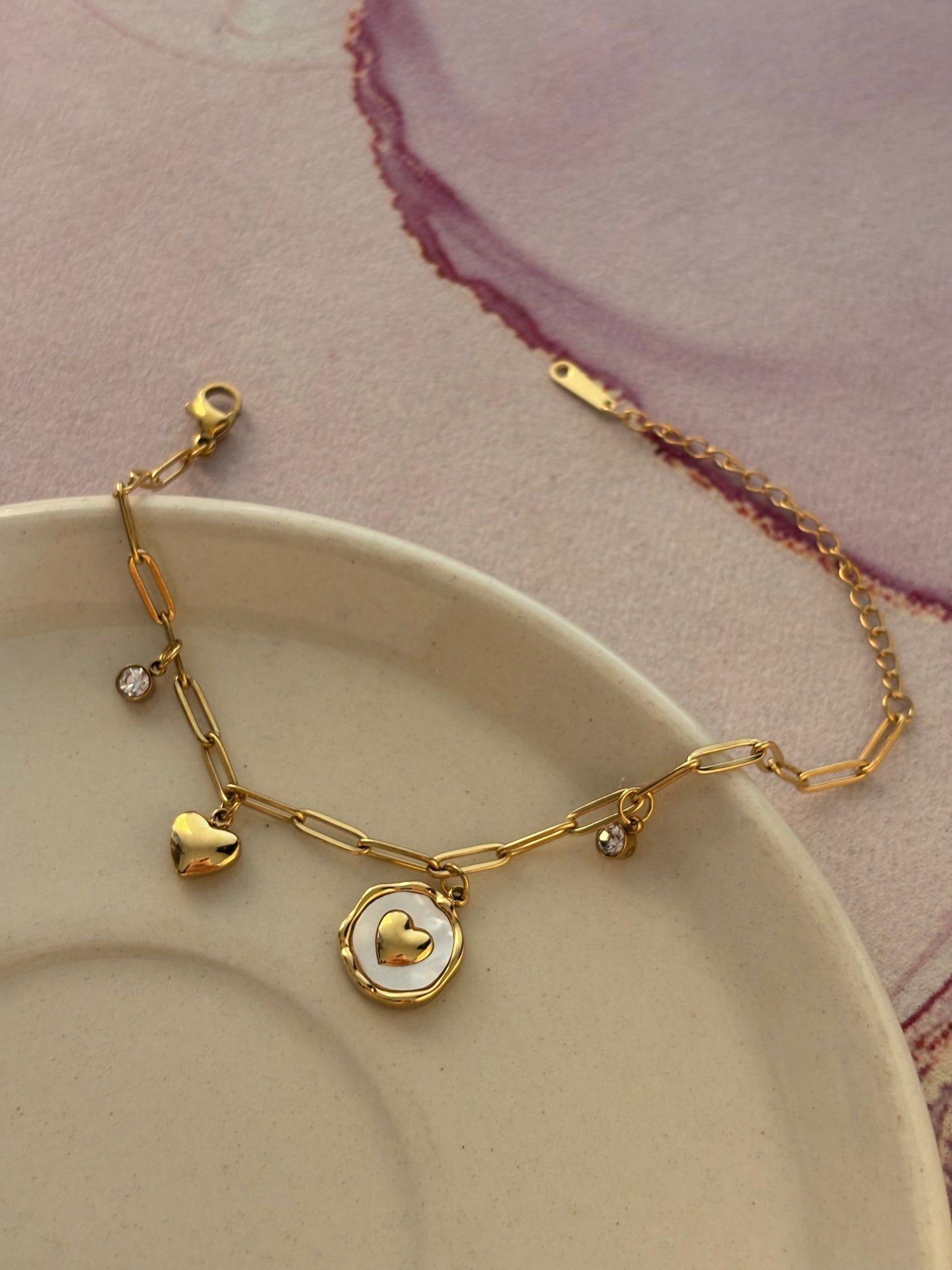 Baubble Heart Bracelet