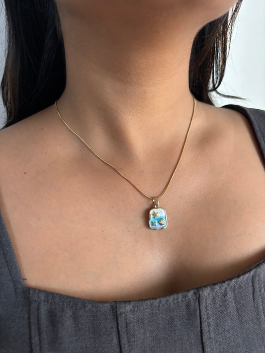 Oceanic Enamel Necklace