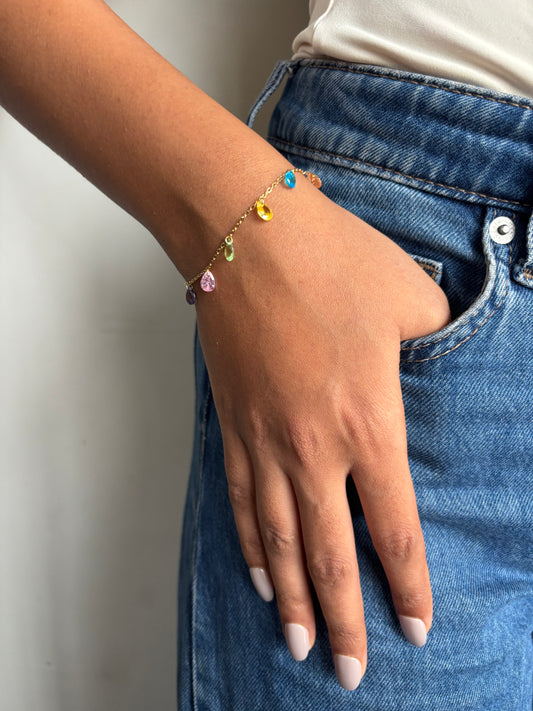 Hues multi-color charm Bracelet