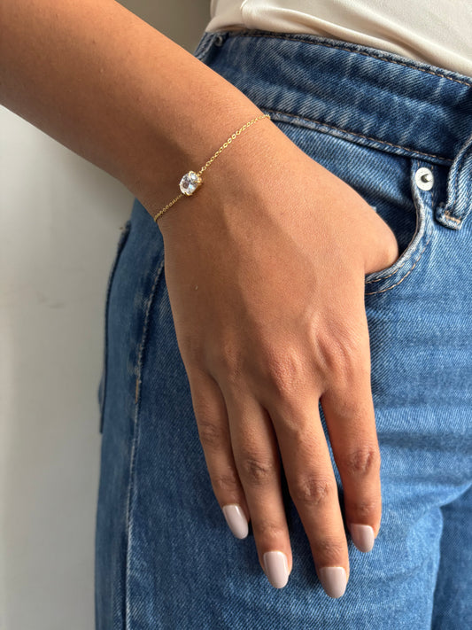 Oval Solitaire Bracelet