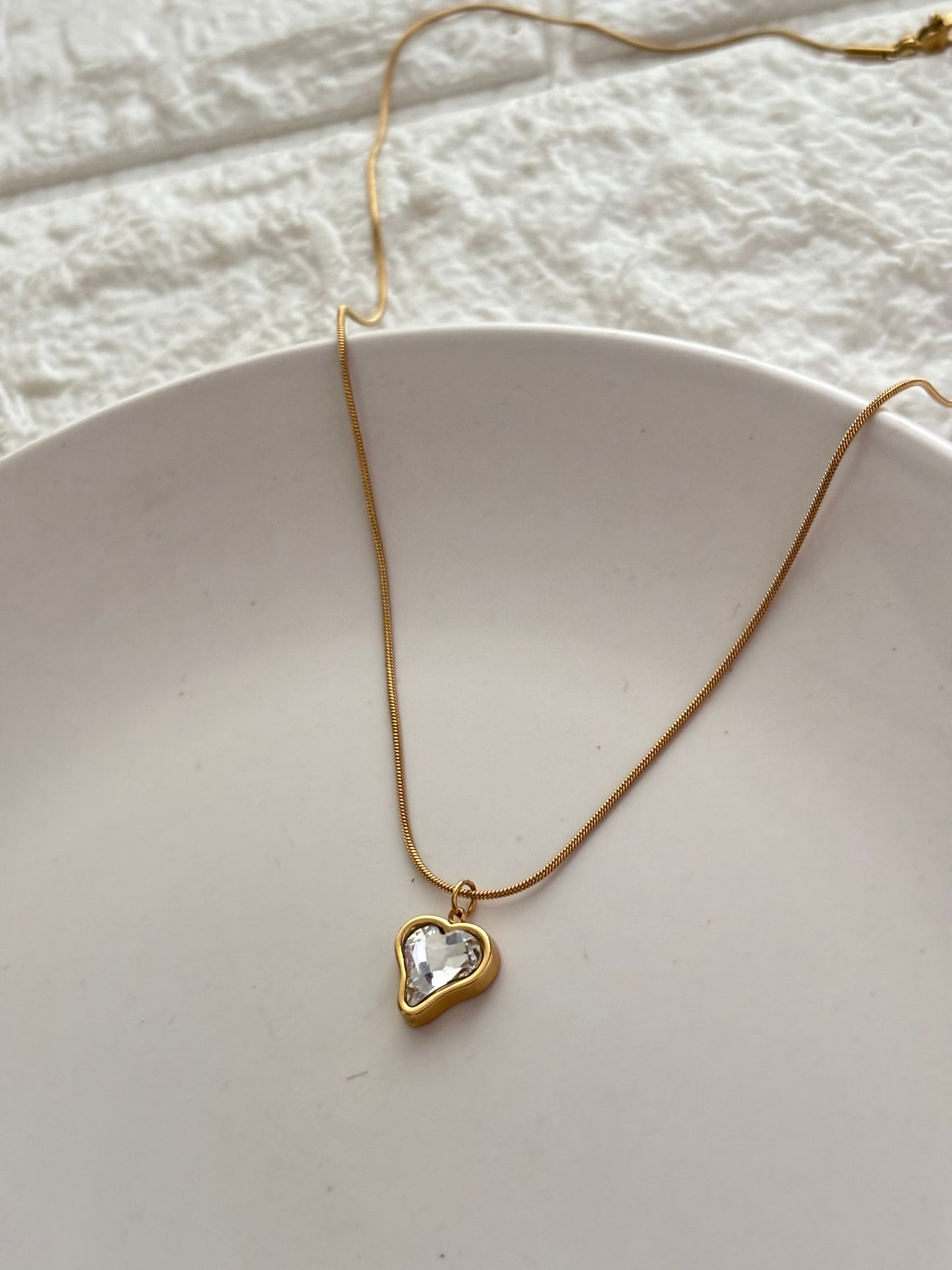 Solitaire Heart Necklace