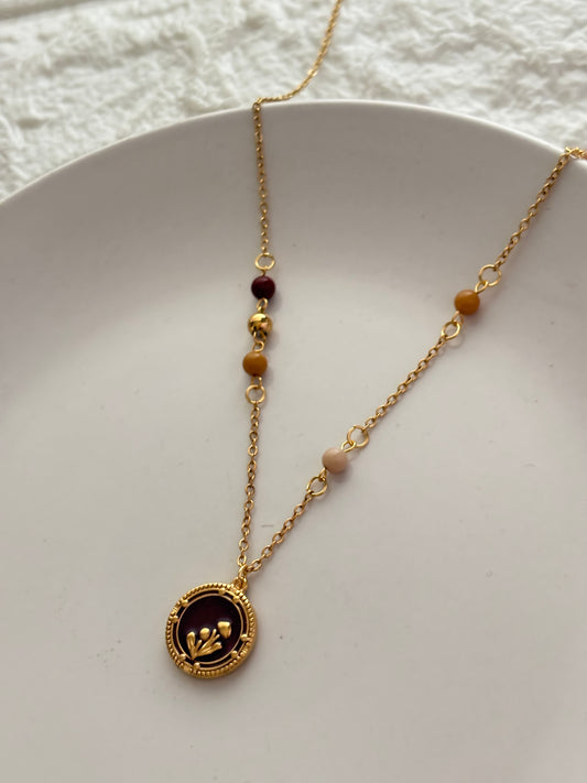 Mocha Mushroom Necklace