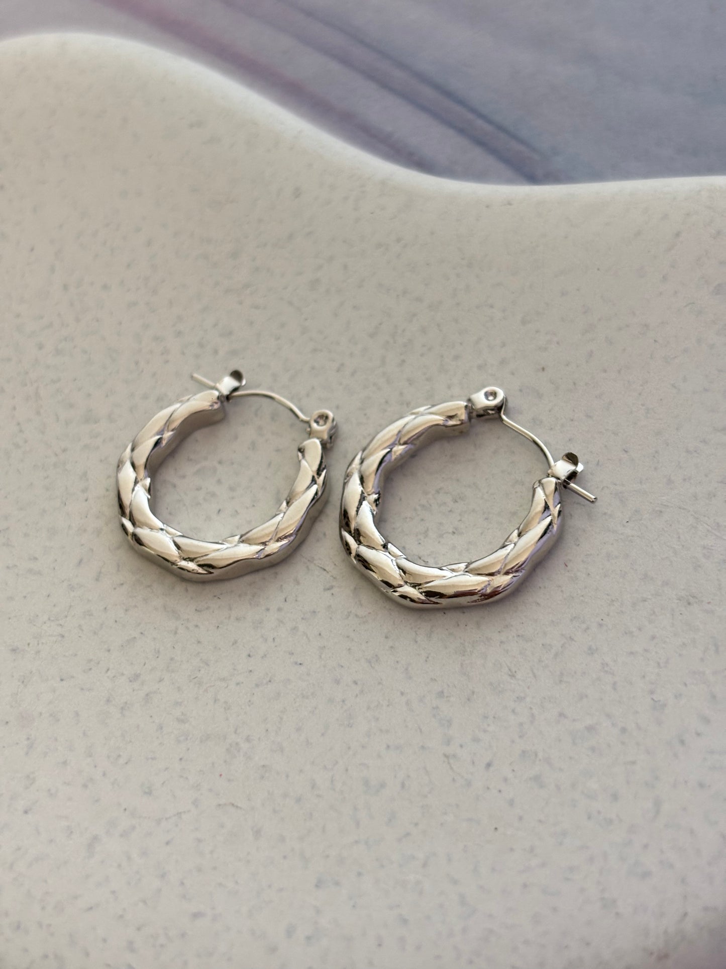 Silver Hoops Combo -1 Stainless Steel