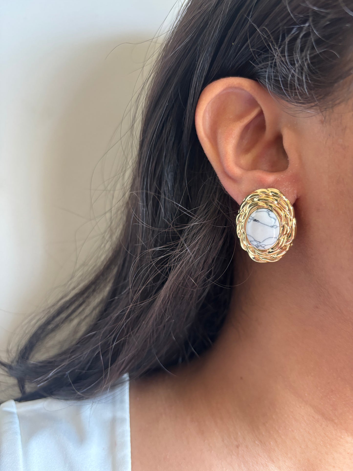 Vintage Marble Earring