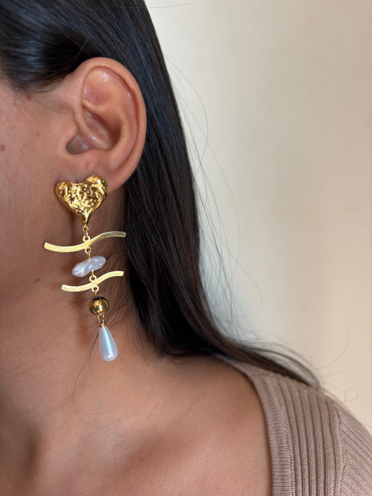 Gemini Pearl Dangler