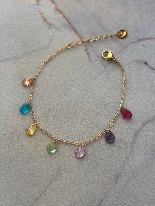 Hues multi-color charm Bracelet