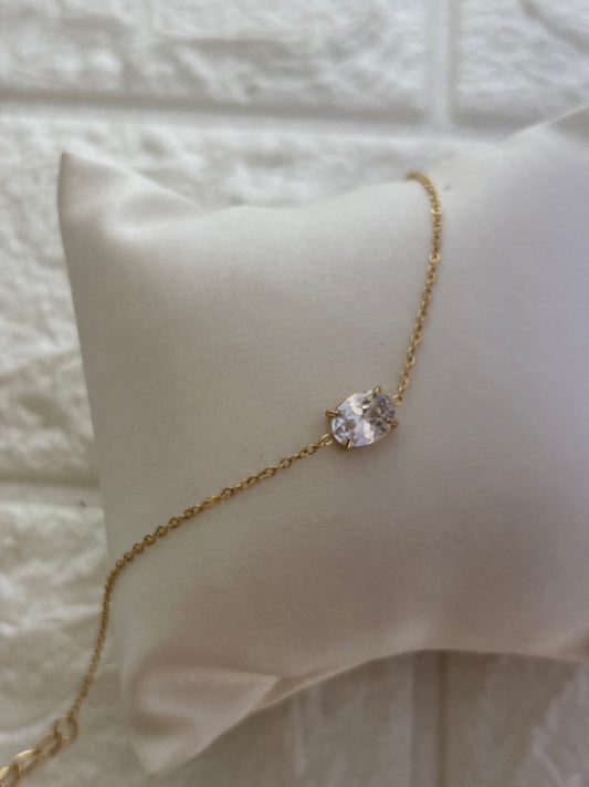 Oval Solitaire Bracelet