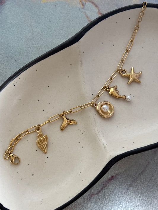 Oyster sea-shell Pearl Bracelet