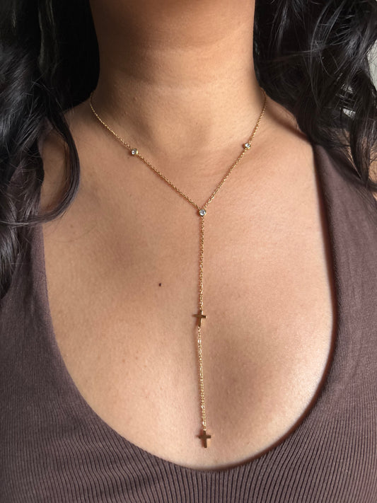 Cross Y-Necklace