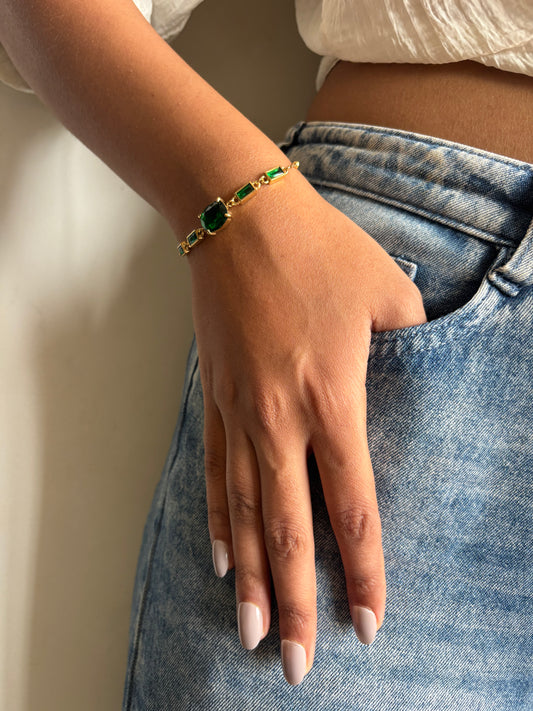 Emily Emerald Bracelet