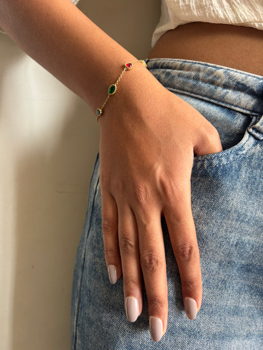 Orianna multi-color charm Bracelet