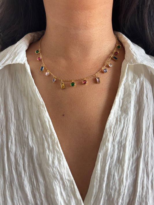 Multi-color charm Necklace