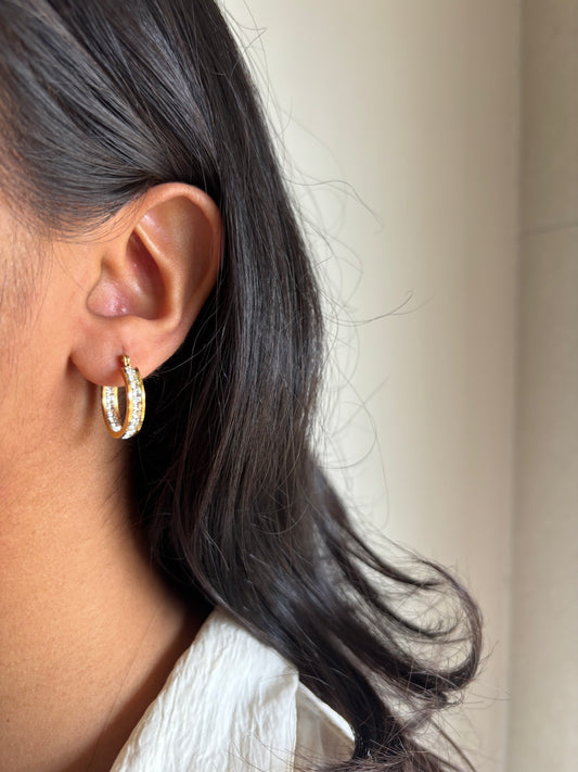 Eternity Studded Hoops