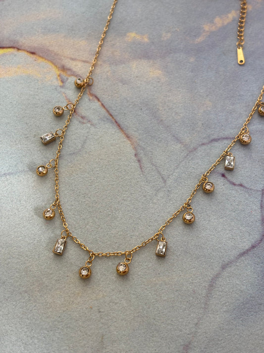 Clear Charm Necklace