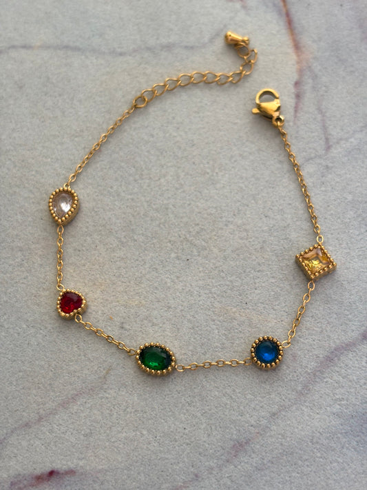 Orianna multi-color charm Bracelet