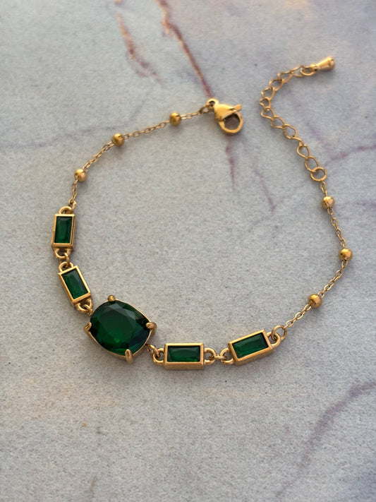 Emily Emerald Bracelet