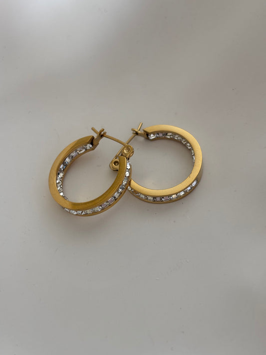 Eternity Studded Hoops