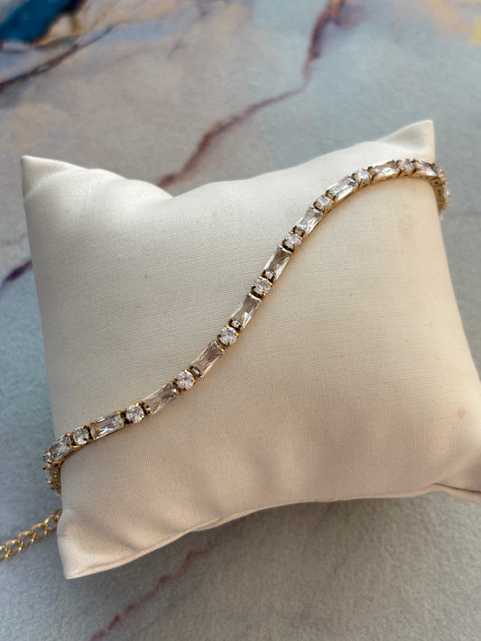 Dazzling Glam Tennis Bracelet
