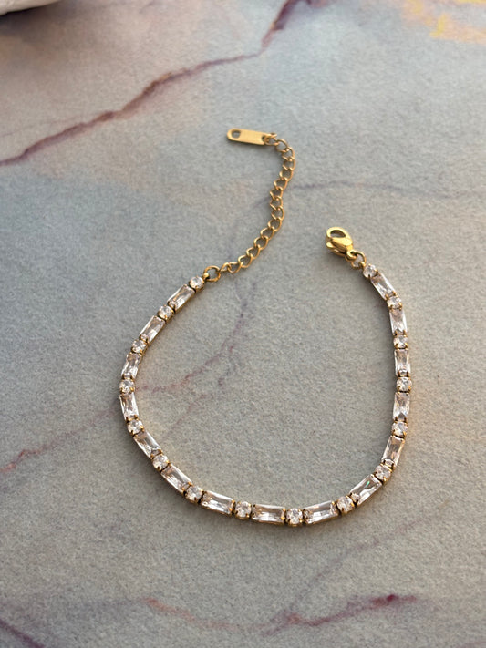 Dazzling Glam Tennis Bracelet