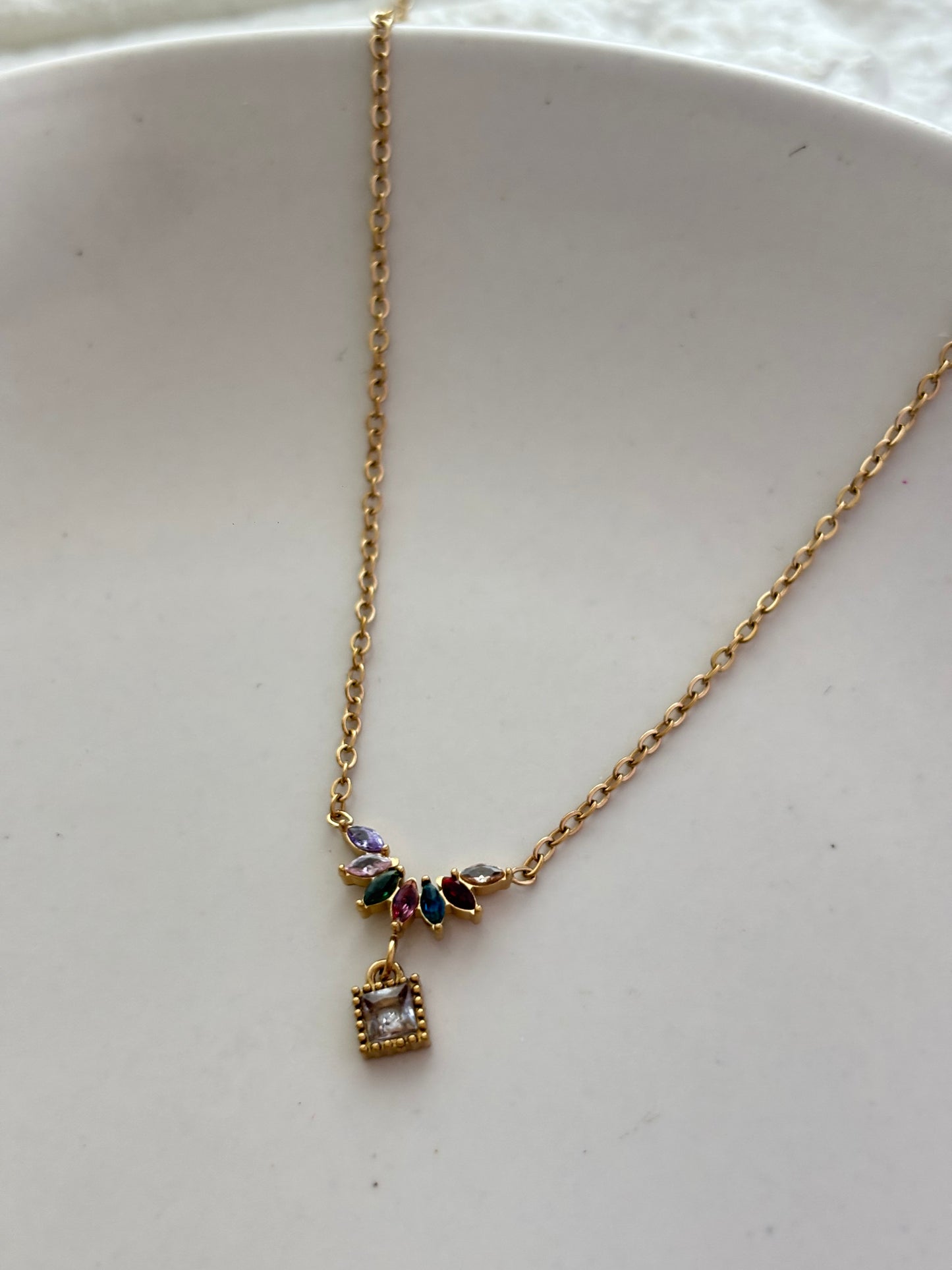 Multi Color Tulip Necklace